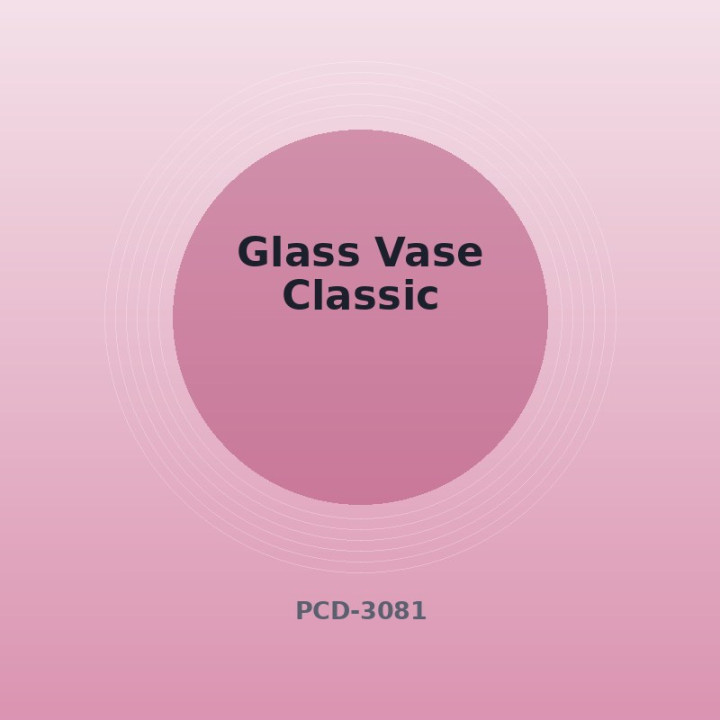 Glasvase Klassisch